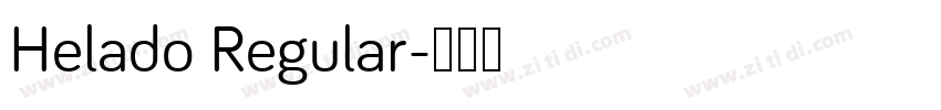 Helado Regular字体转换